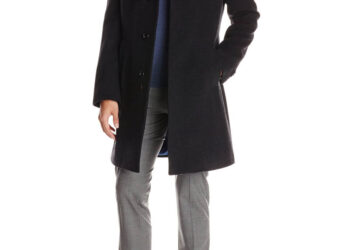 Tommy Hilfiger Men’s Barnes Single-Breasted Walker Coat